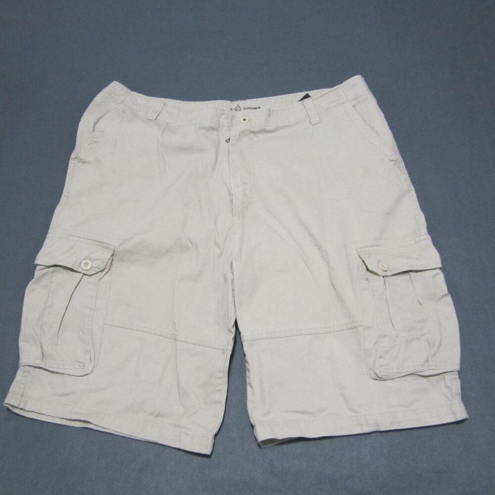 Swiss Cross Cargo Shorts Mens Size 40 (40x11) Khaki 100% Cotton
